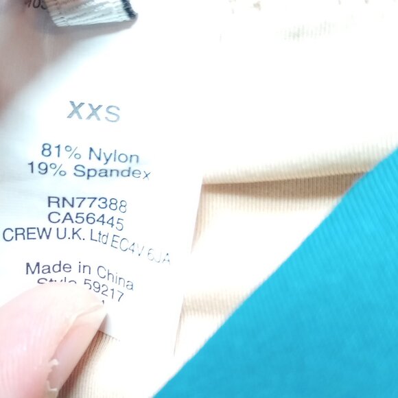 J. Crew XXS Teal Bikini set - Picture 4 of 7